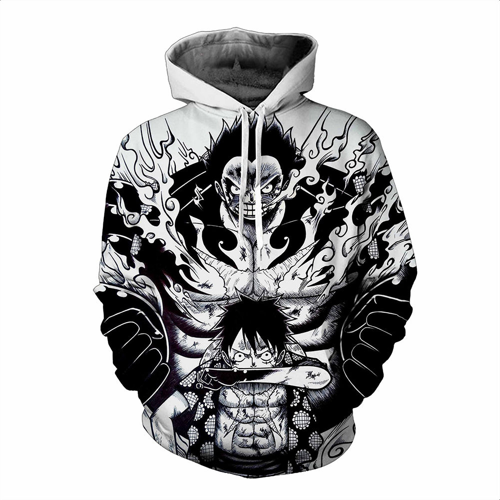 One Piece Hoodie, Monkey D. Luffy Pullover Hoodie