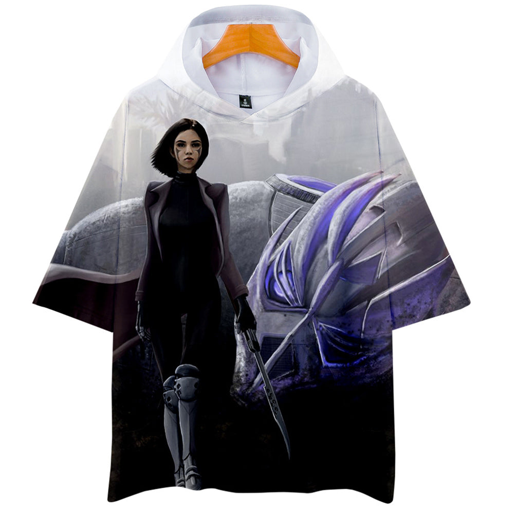 Alita T Shirt Battle Angel Graphic Hoodie T Shirt cosplaysos