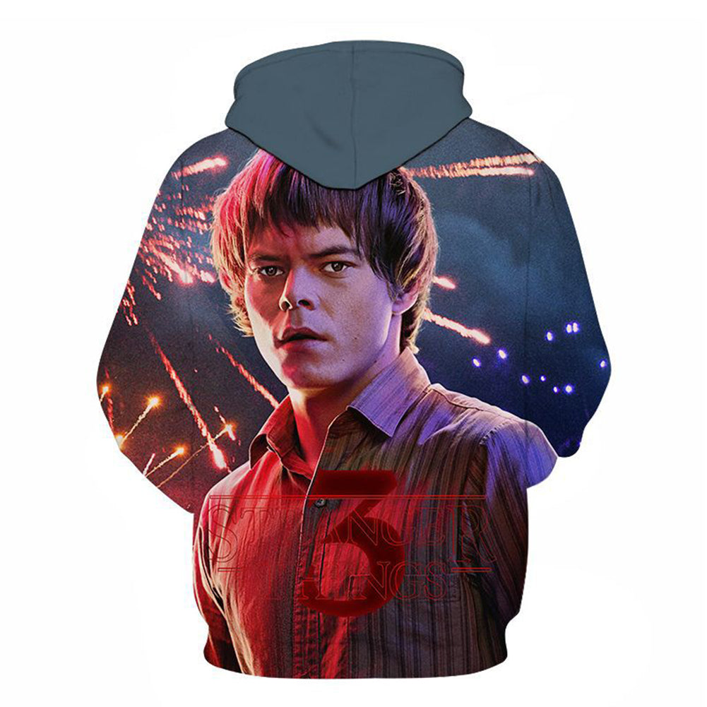 Stranger things best sale hoodie red