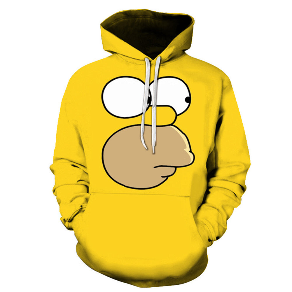 Simpsons Hoodie | – Print Pullover Hoodie 3D 3D cosplaysos Sweatshirt Hoodie | 