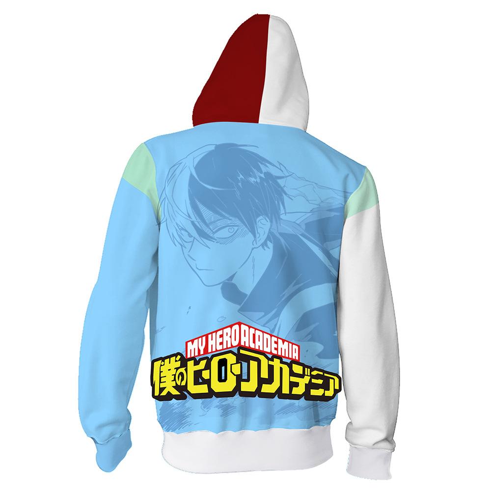 My hero academia discount shoto todoroki split hoodie