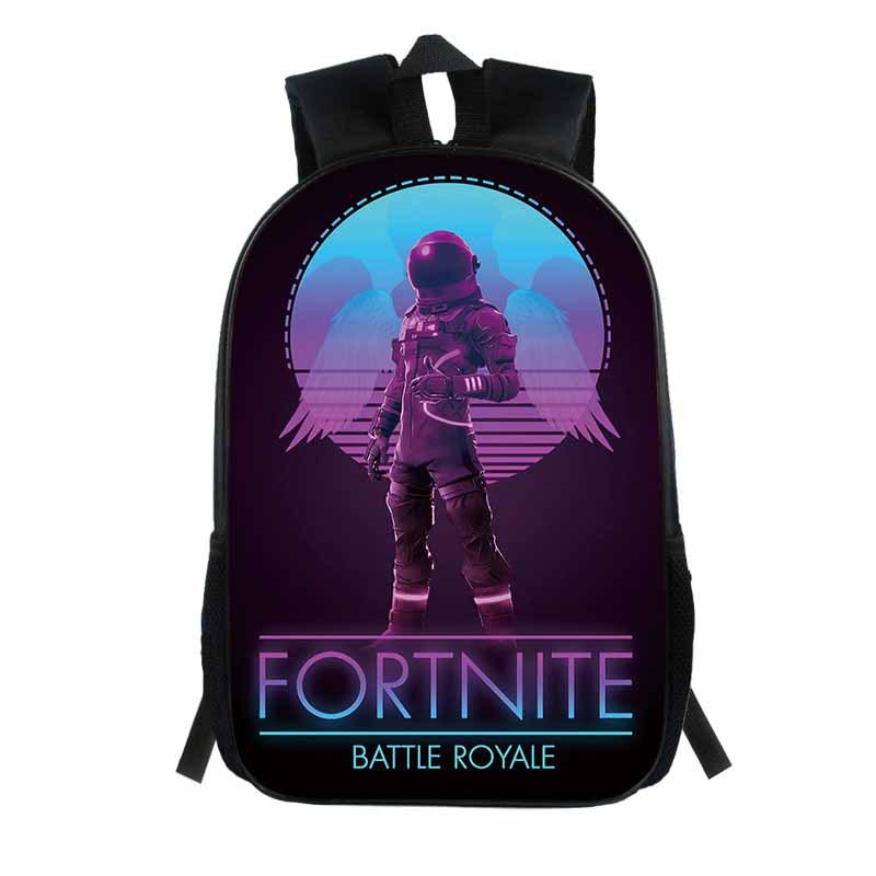 Fortnite Backpack Game Rucksack Teens Daypack Canvas Bookbag