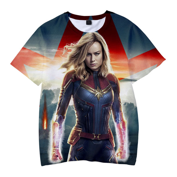 Captain Marvel T-Shirt | Carol cosplaysos – T-Shirt Graphic Danvers