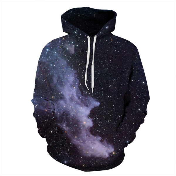 3D Print Hoodie - Dark Galaxy Space Pattern Pullover Hoodie  CSS061 - cosplaysos