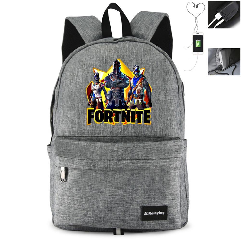 Game Fortnite Printing USB Student Backpack OTSB033 cosplaysos