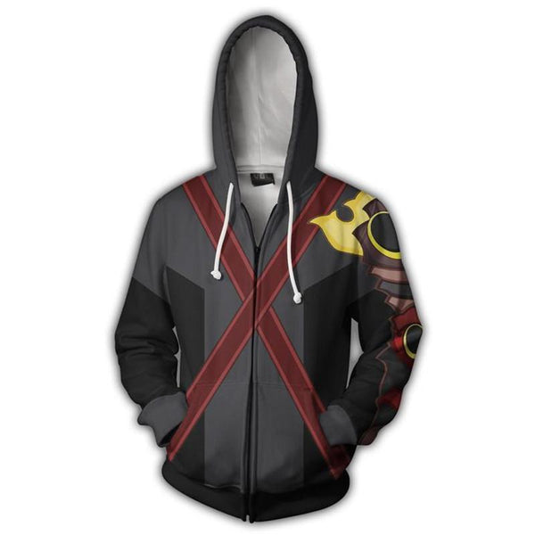 Kingdom Hearts Hoodie - Terra Zip Up Hoodie CSOS305 - cosplaysos